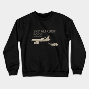 KC-135 Airplane Refueling F-15 Crewneck Sweatshirt